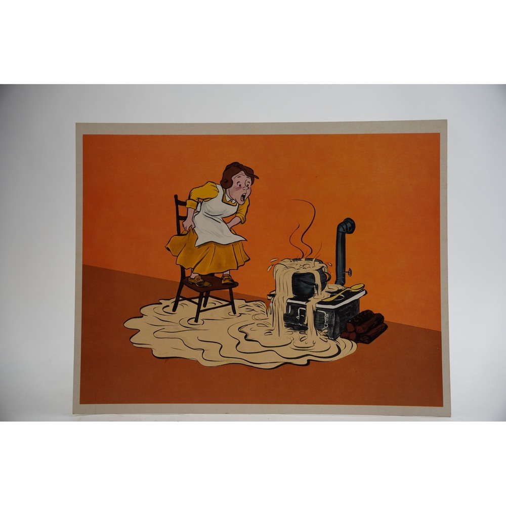 Cooper Films The Magic Pot Art Print Poster 12.5x10 Orange Vintage 1971‎